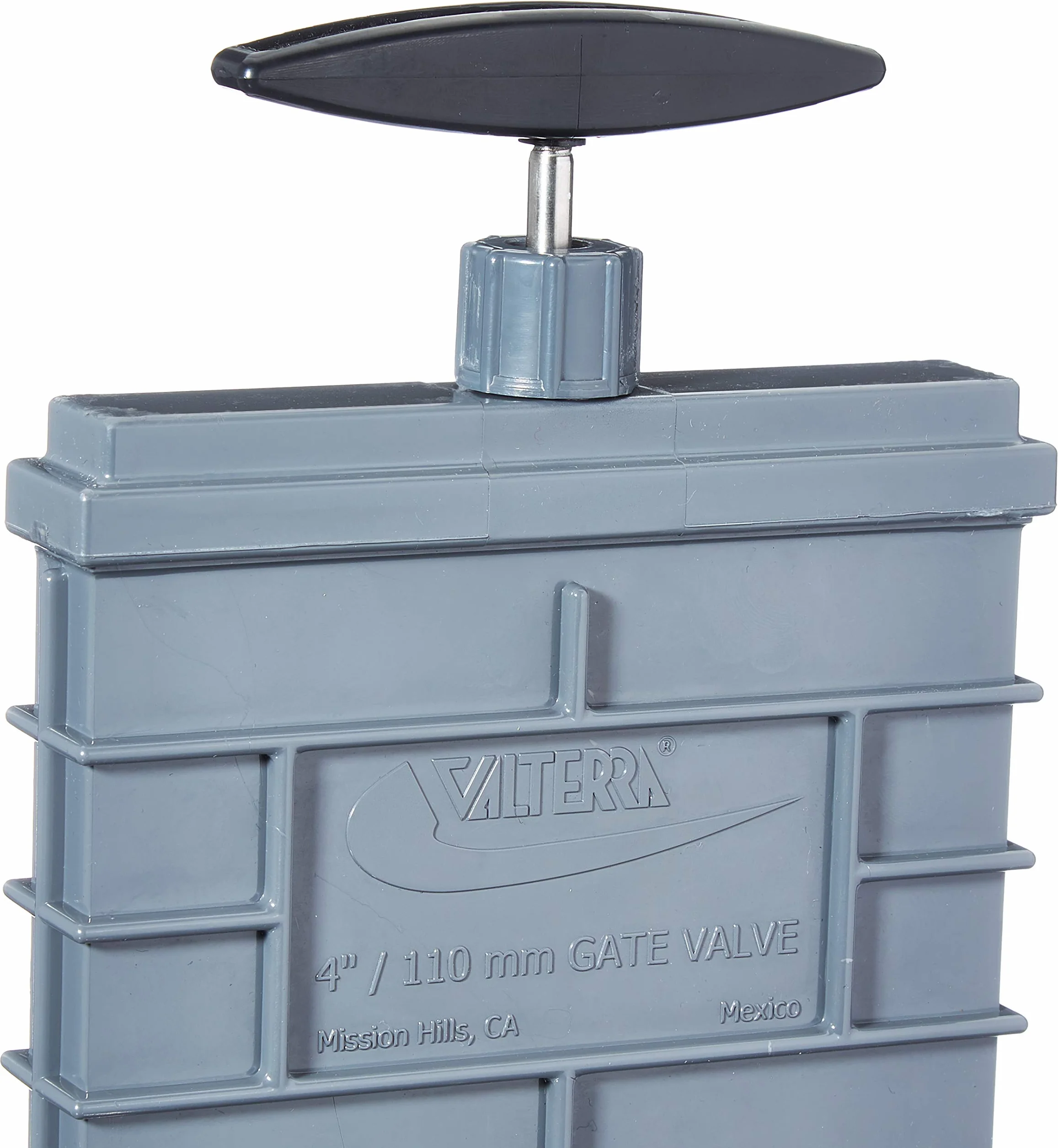 Valterra Vanne à Coulisse 110 mm en Plastique et Broche V4A, Gris