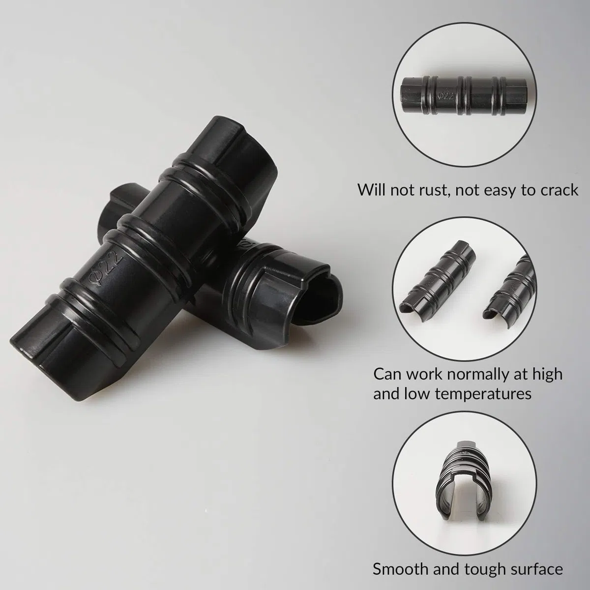 Lot de 20 clips de serrage en plastique de 32 mm pour cadre de serre, tube de tuyau en ABS, clips de tube de construction de jardin en plastique, pinces de tuyau fixes pour fournitures de plantes