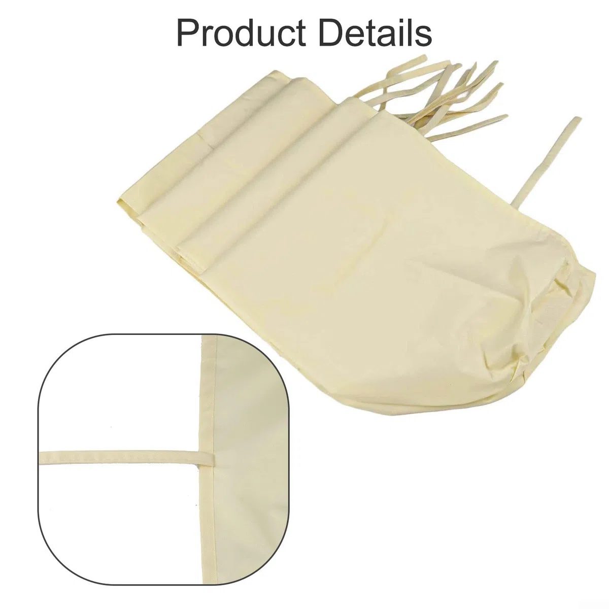 HpLive Bâche de protection en tissu 420D pour store banne à bras articulé, imperméable, résistant aux intempéries, beige (4,5 m)