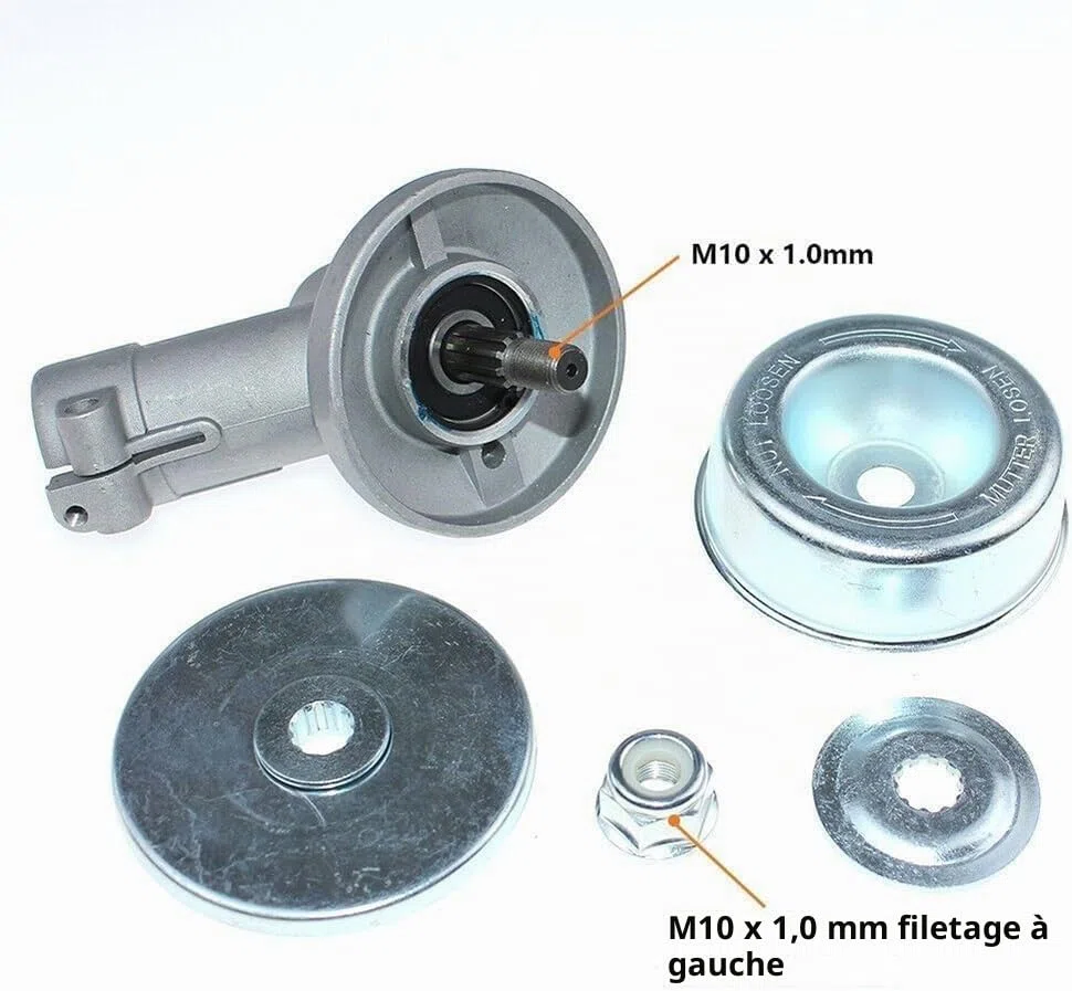 Tête d'engrenage pour débroussailleuse Stihl FS56 FS56R FS55 FS55R FS70 FS70R Remplace #4144 640, 0100 4144, 640 0102