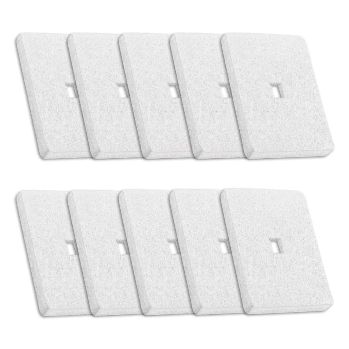 Lot de 10 filtres à air de bassin compatibles avec pompe à air septique Hiblow HP-80-0110 - Accessoire pour kit de reconstruction Hiblow 80 - Filtre à air de rechange pour filtre Hiblow hp 60 et hp 80