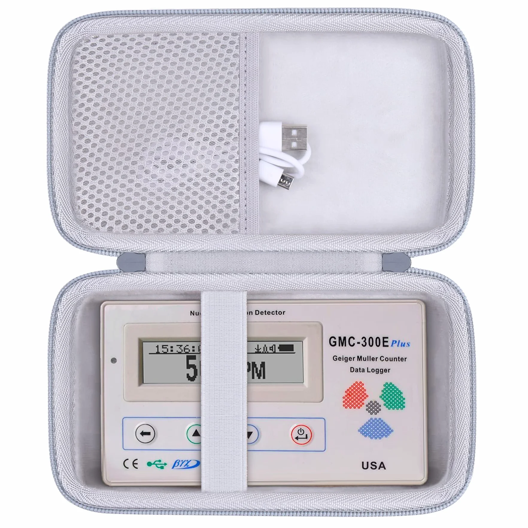 Aenllosi Housse Étui pour GQ Geiger Radiation Détecteur GMC-320 GMC-500Plus/EMF-390/GMC-600Plus