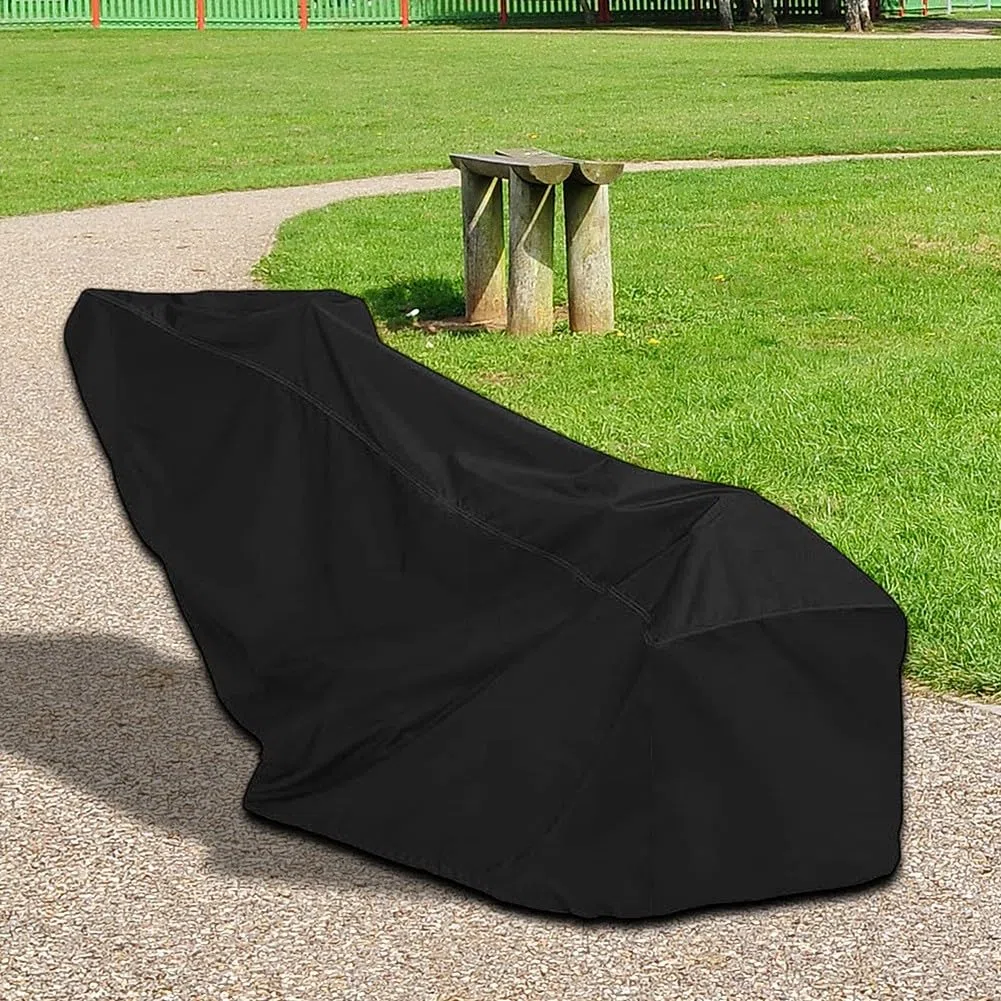 Housse de protection pour motoculteur en tissu Oxford imperméable à l'eau anti-poussière et anti-UV avec cordon de serrage réglable Noir 116 x 55 x 104 cm, Entretien pratique, noir