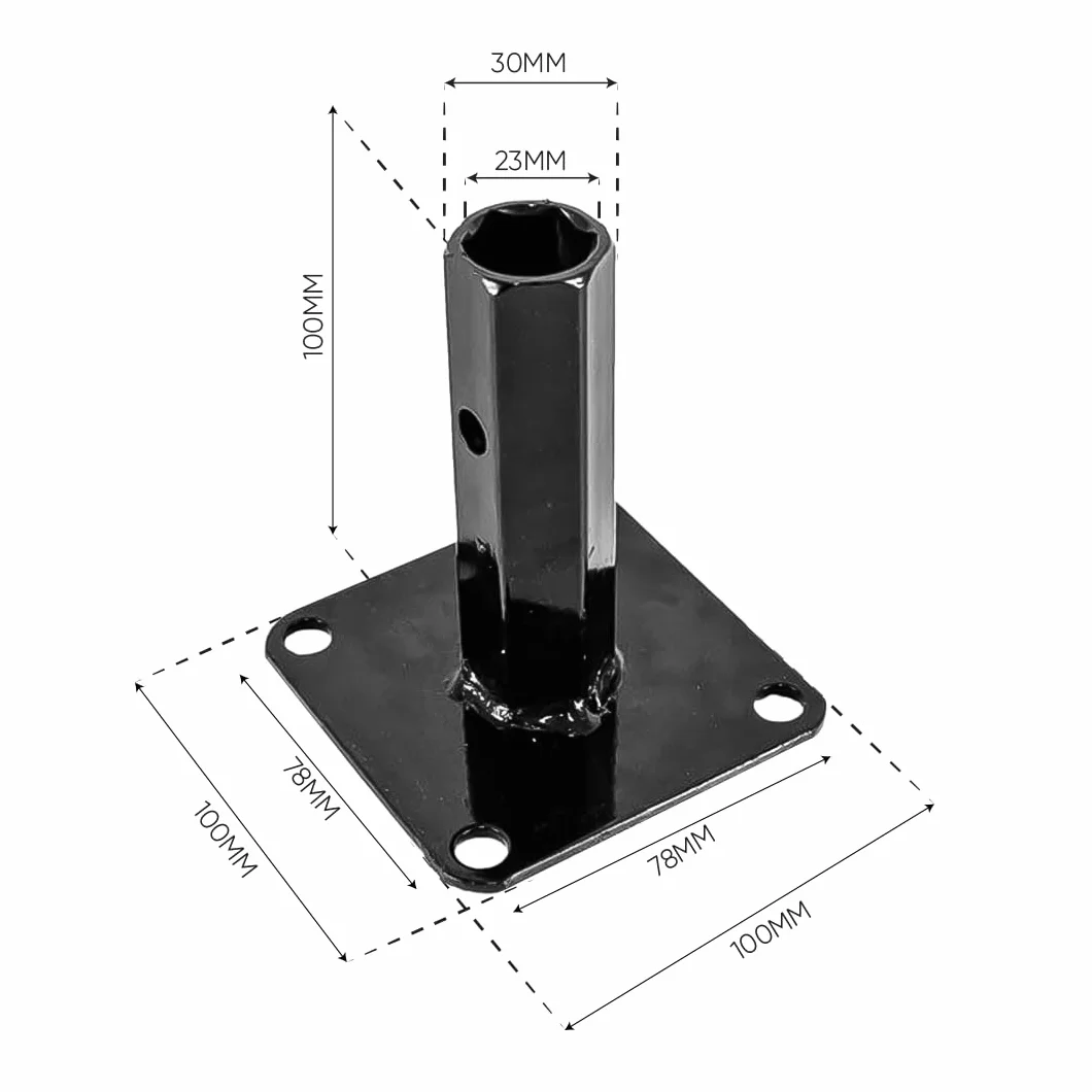 Bricoferr Paire d'axes porte-roues pour motobineuse - 23 mm court
