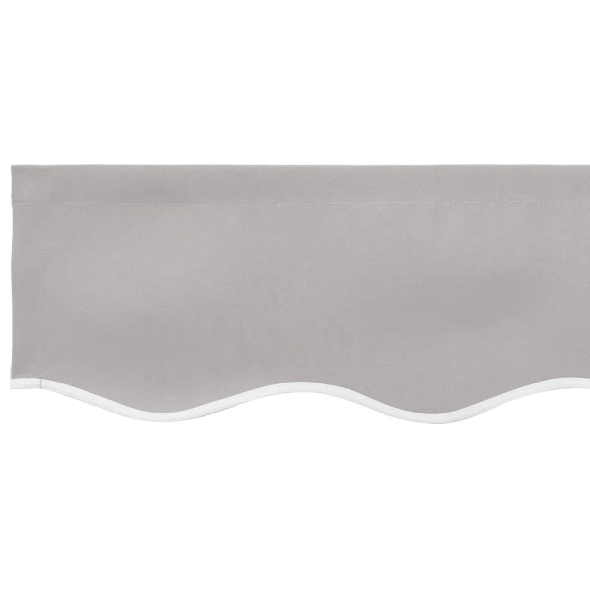 Tomostar Tissu de Remplacement de Cantonnière d’auvent, Lambrequin pour Store Toile de Remplacement Bandeau Banderole Store Banne Valence de Store pour Cadre de 4 m Gris Clair 3,8x0,2 m