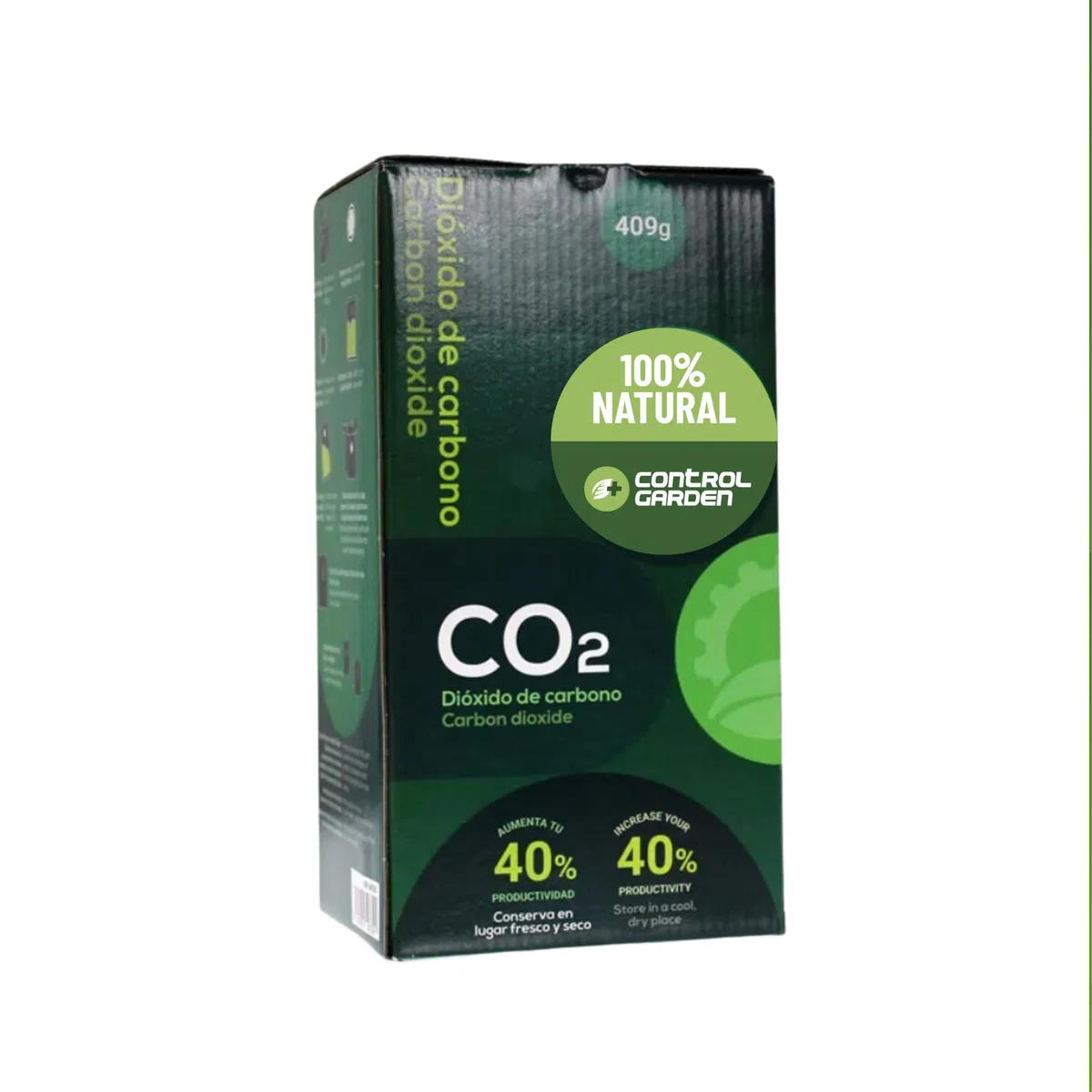 Boîte avec sac de CO2 pour culture intérieure | Sac de CO2 pour cultures | Augmentation de la croissance des plantes de manière facile | 100 % biologique
