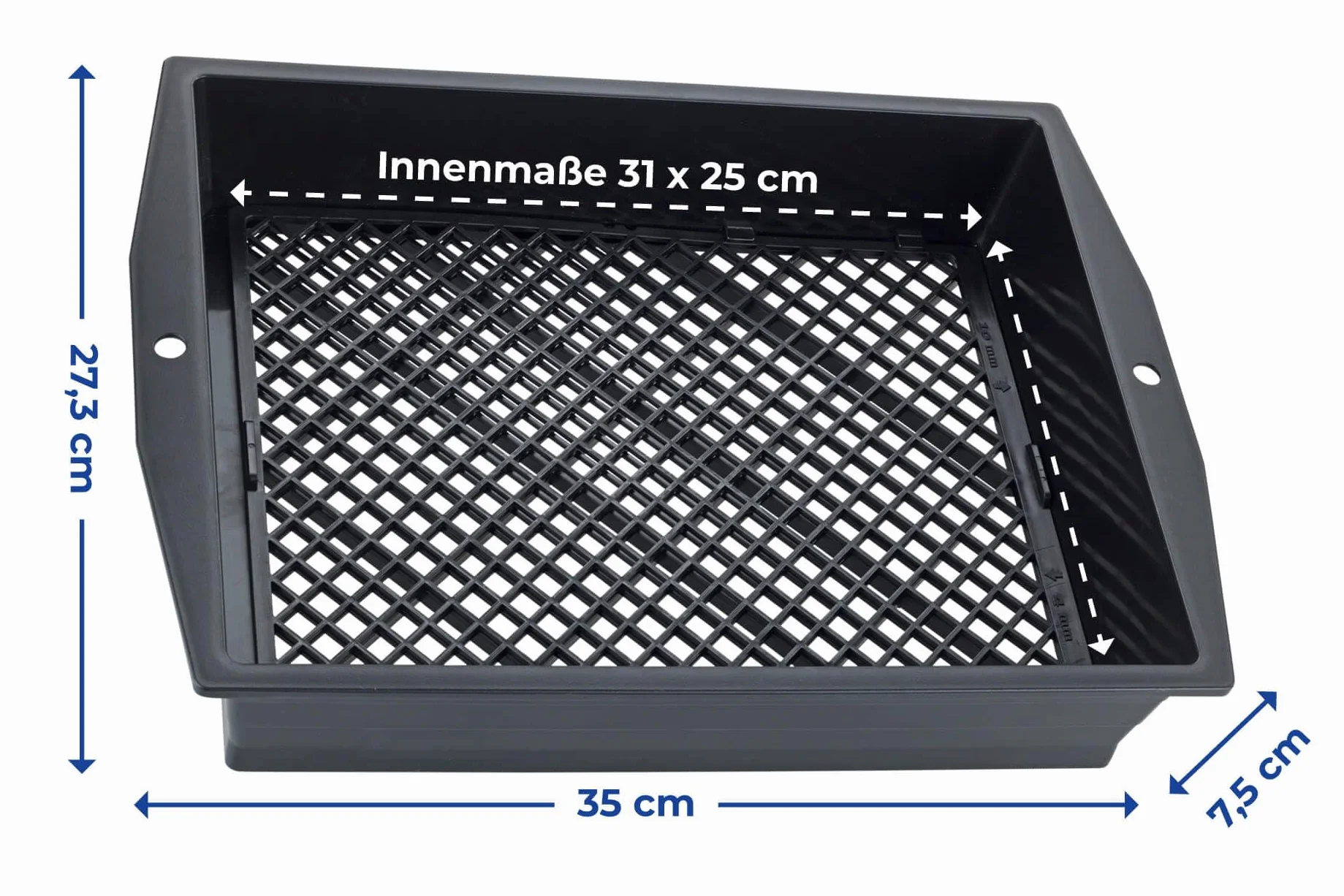 Maximex Tamis de jardin avec passoire réglable, tamis de jardin avec surface extra large pour filtrer les pierres, les racines et les feuilles, aide au jardin pour la récolte