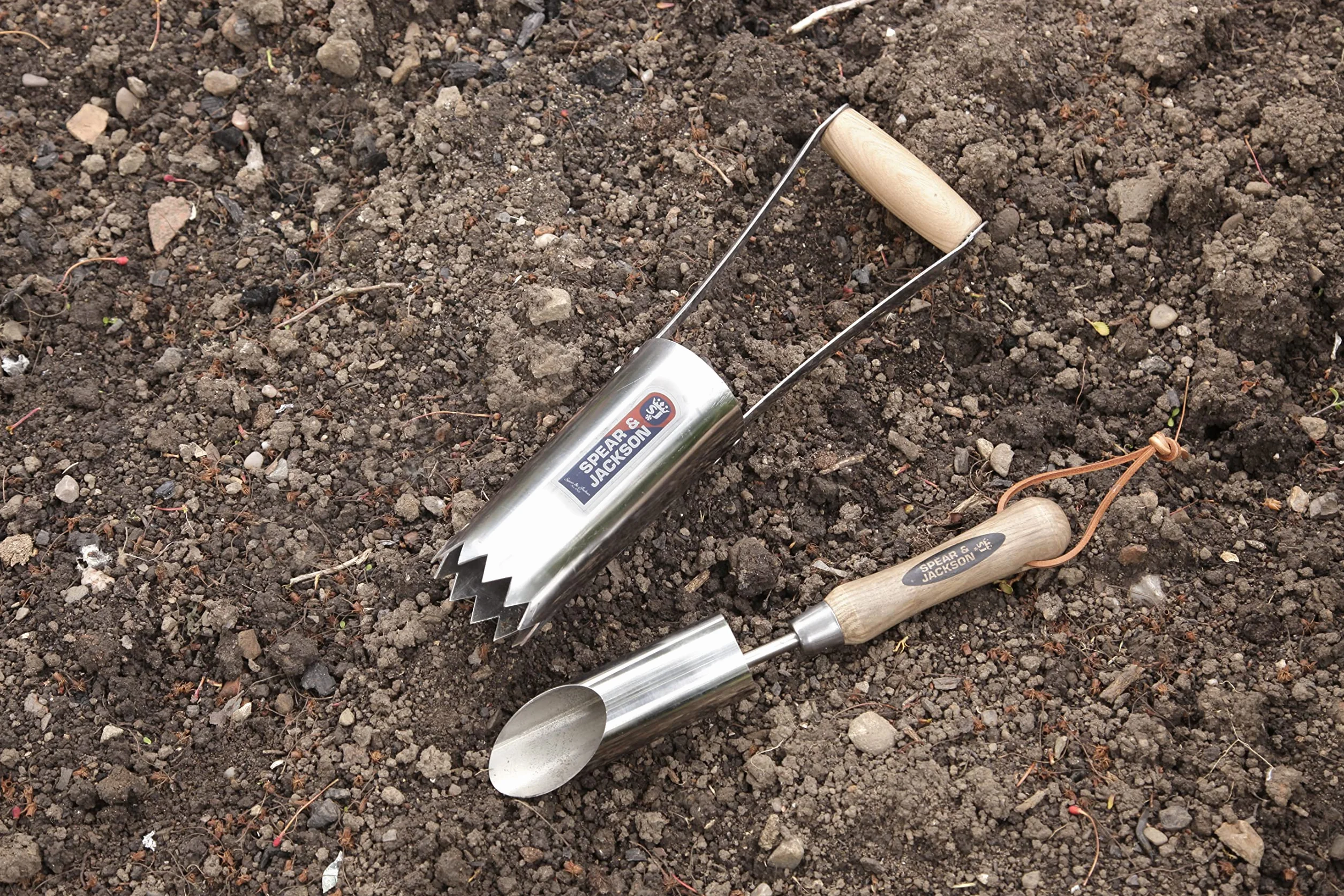 Spear & Jackson 5710BP Plantoir moyen traditionnel en acier inoxydable