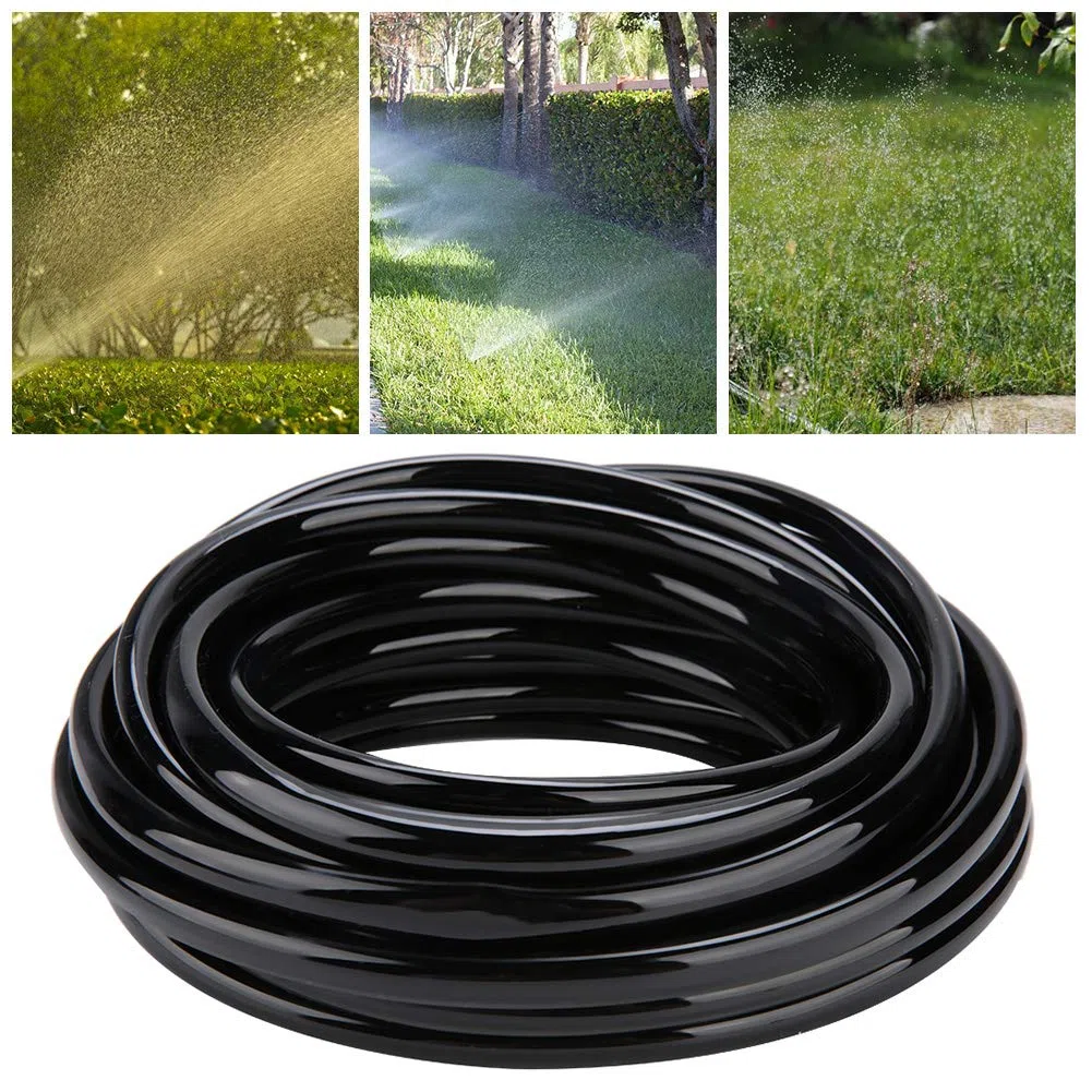 Irrigation de Tuyaux en PVC de 10 M de Jardin, Tuyau D'arrosage Doux de 8/11 Mm, pour la Serre avec Buse Atomisant et connexion, Bonne pour les Fleurs, les Plantes, la
