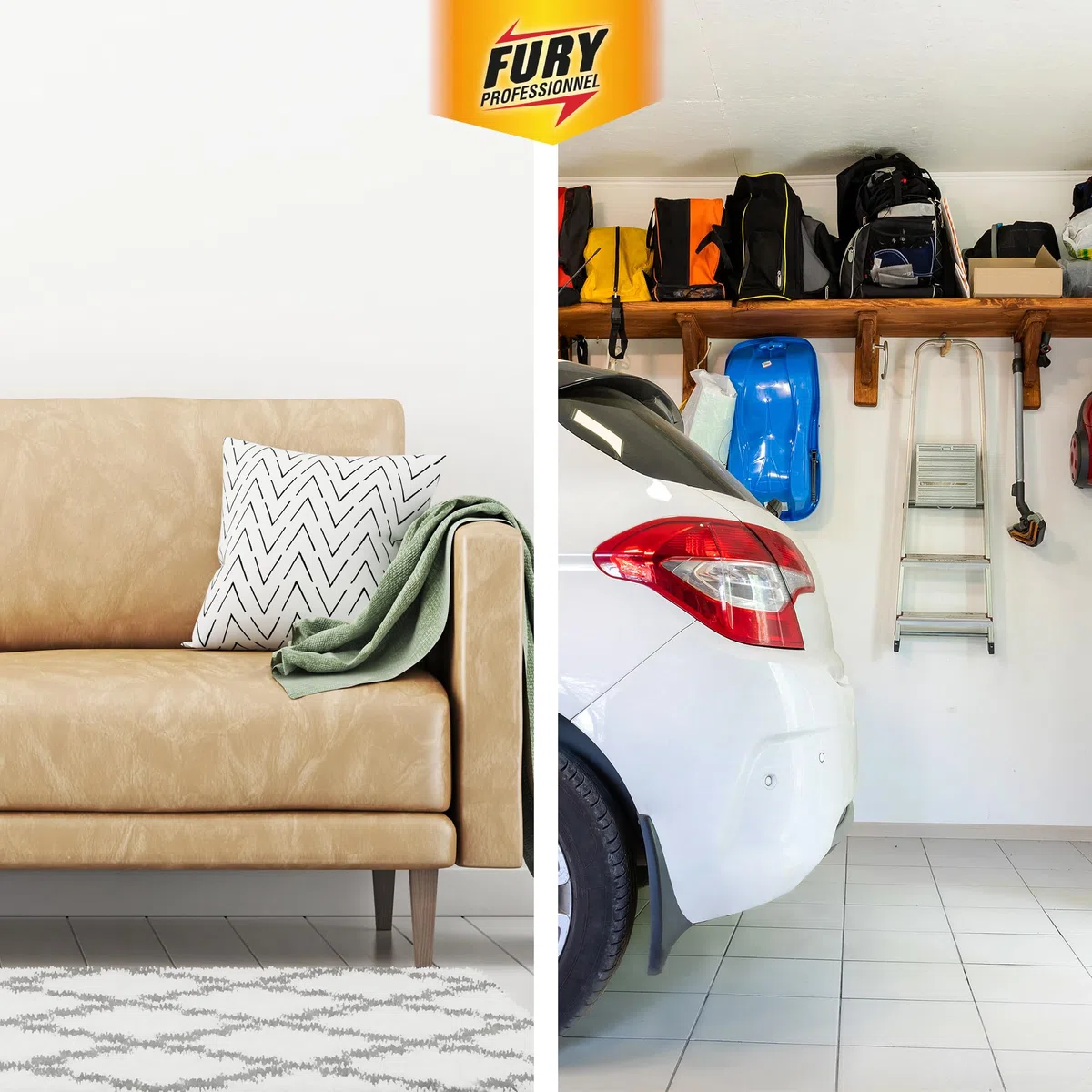 FURY - Fumigateur punaises de lit & acariens - Diffuseur spécial infestation - Effet immédiat - Protection jusqu'à 25m² - Sans gaz propulseur - Sans traces - Fabrication Française