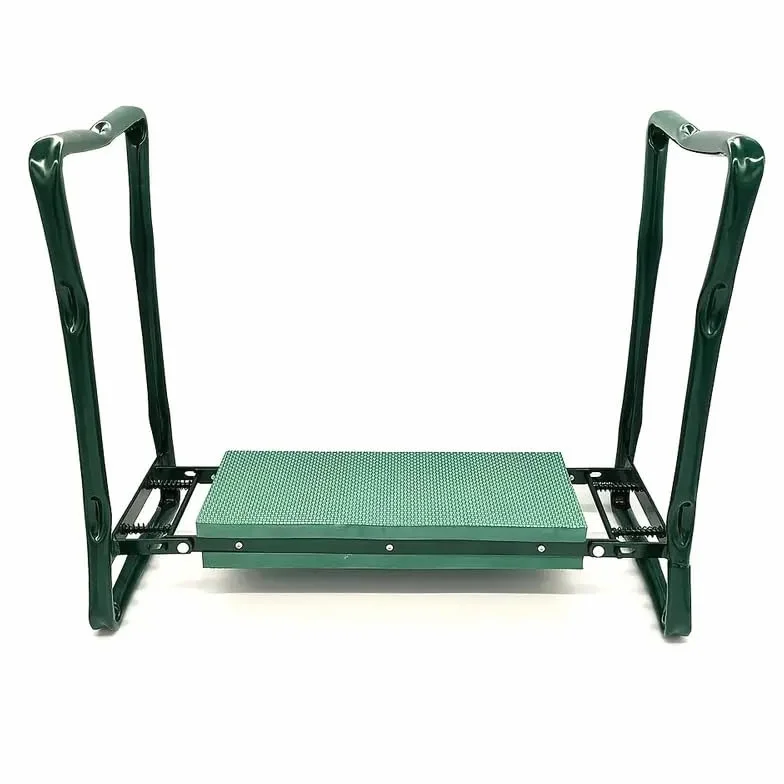 KNEEBENCH Banc de jardin avec coussin de genoux souple pour le jardinage – Tabouret de jardin pliable jusqu'à 170 kg avec 2 poches à outils – Chaise de jardin pour s'agenouiller et s'asseoir
