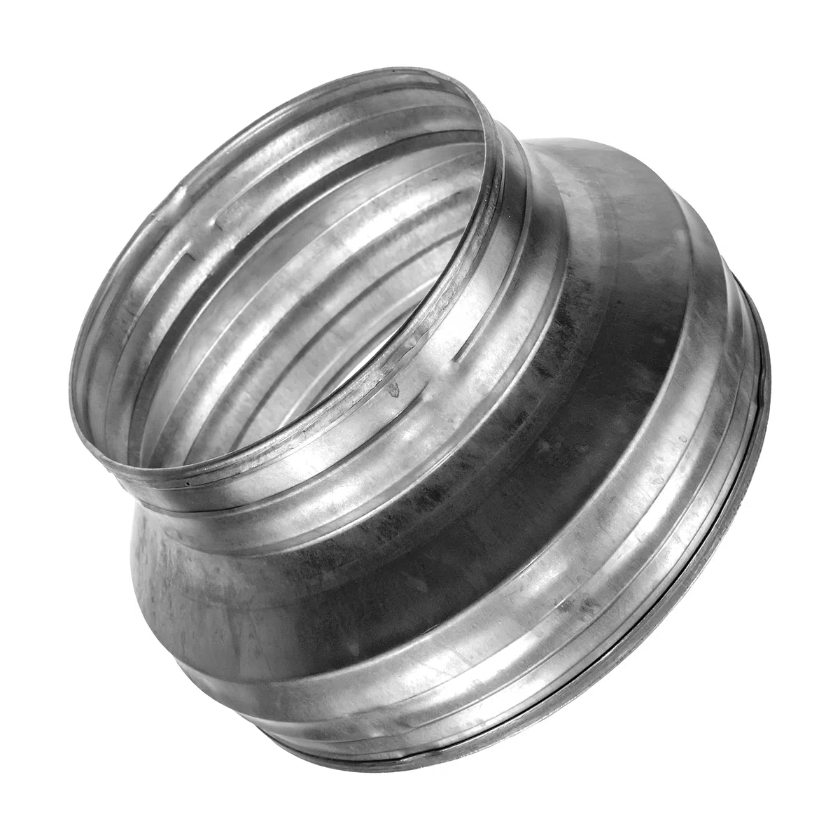 Vent Systems Adaptateur réducteur de conduit de 200 mm à 150 mm pour système CVC, systèmes de ventilation, échappements et tentes de culture (acier galvanisé, 200 à 150 mm)