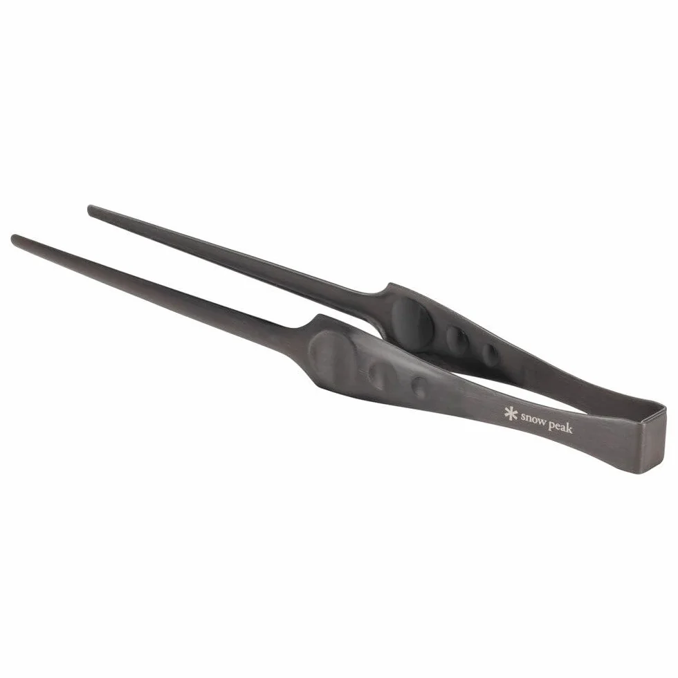 Snow Peak BBQ Pitts Pince pour barbecue, grill, foyer ou maison Acier inoxydable 27 cm