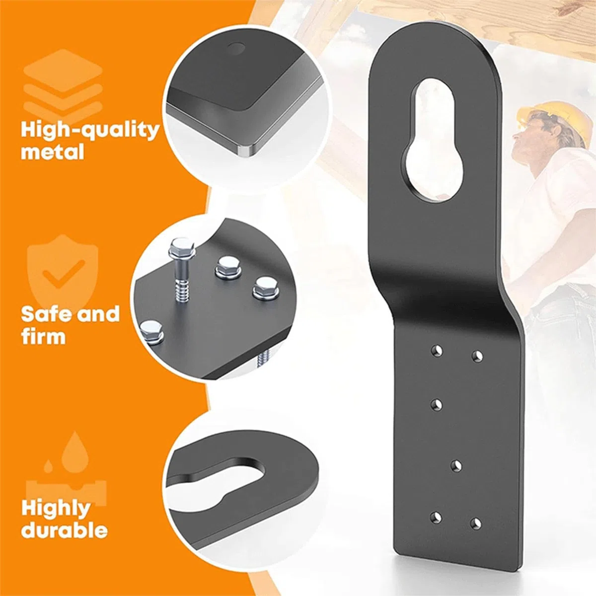 Ancrage de sécurité pour Toit, Clips d'attelage d'ancrage de Toit, 3 Clips d'attelage d'ancrage de sécurité pour Toit en Alliage d'aluminium, Harnais de sécurité et Cordes de sécurité