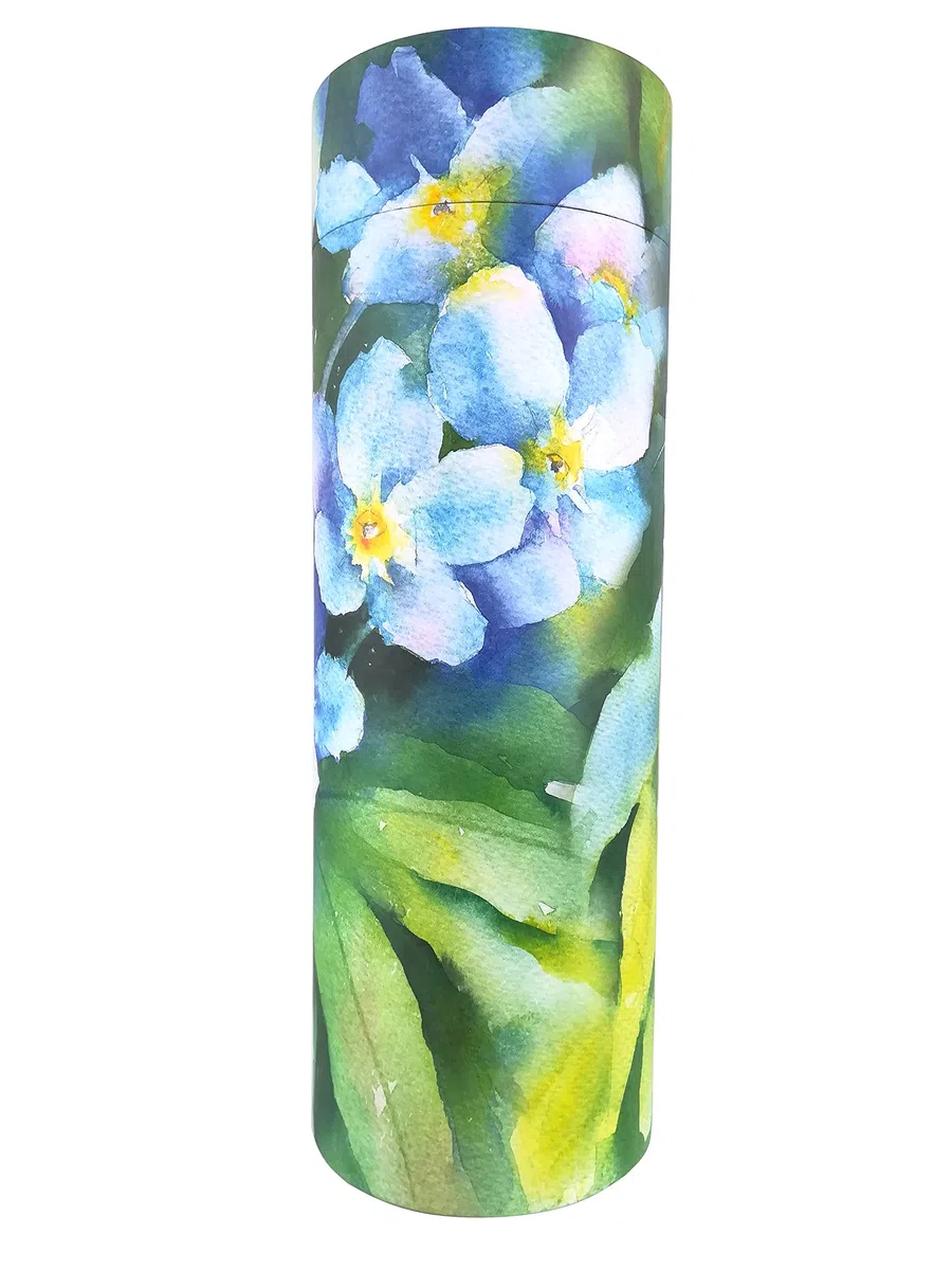 Forget Me Not Tubes à paillettes pour cendres adultes - Urnes funéraires en carton biodégradable (moyen), multicolore