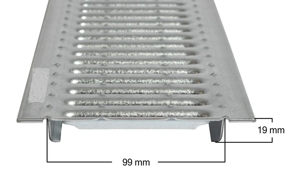 ACO Grille métallique 1 m en acier galvanisé Grille de rechange Caniveau de drainage