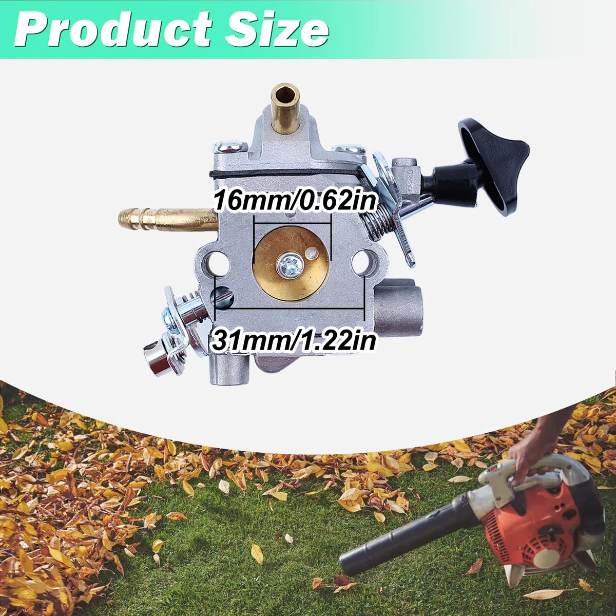 Kit Carburateur pour Stihl BR600 BR500 BR550 Souffleur, ADEFOL Carburateur avec Joint + Filtre à Air + Bougie + Filtre à Essence Pièces de Rechange Accessoire 4282 120 0606