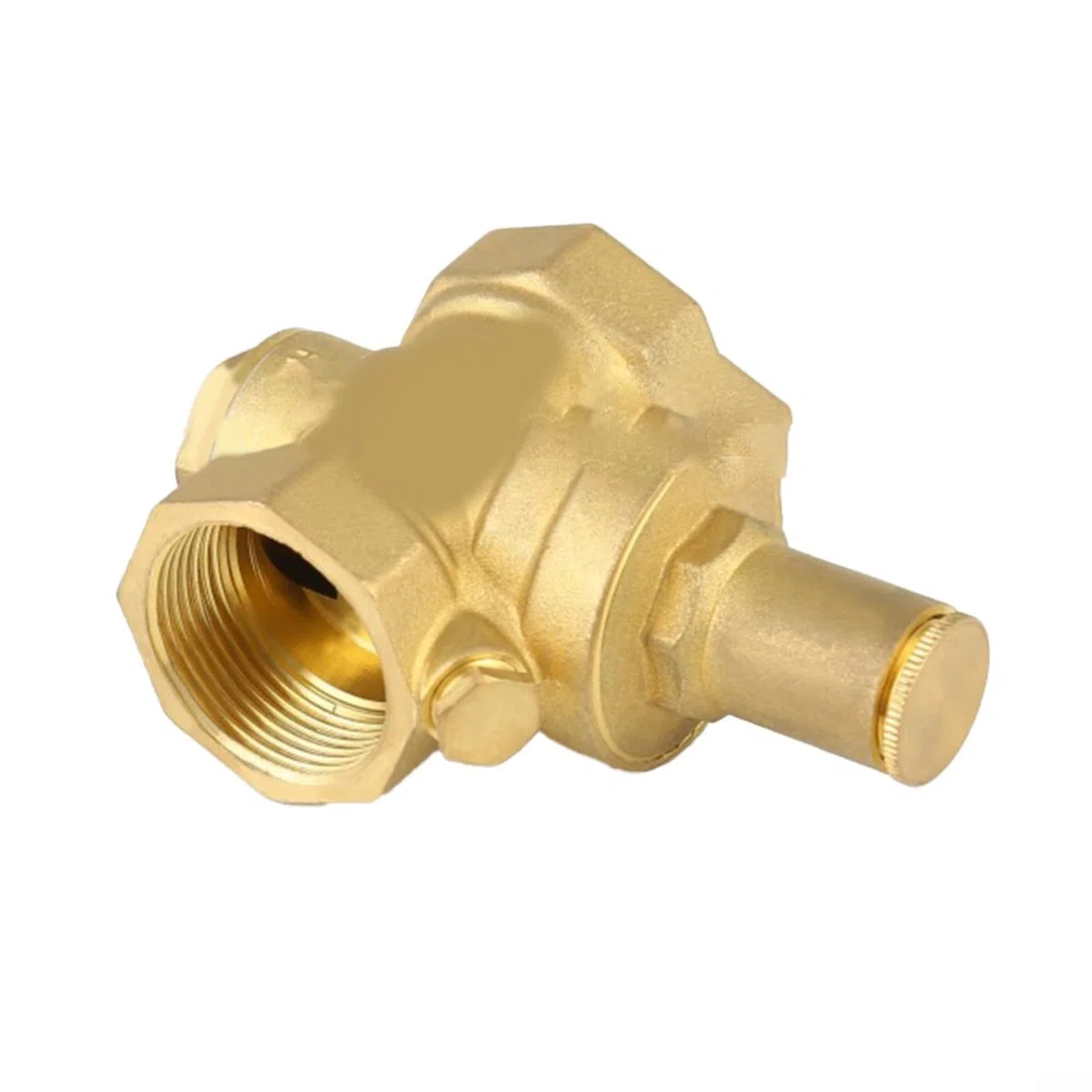Réducteur de pression d'eau 3/4", régulateur de pression d'eau 3/4" DN20 avec manomètre en laiton réglable (S)
