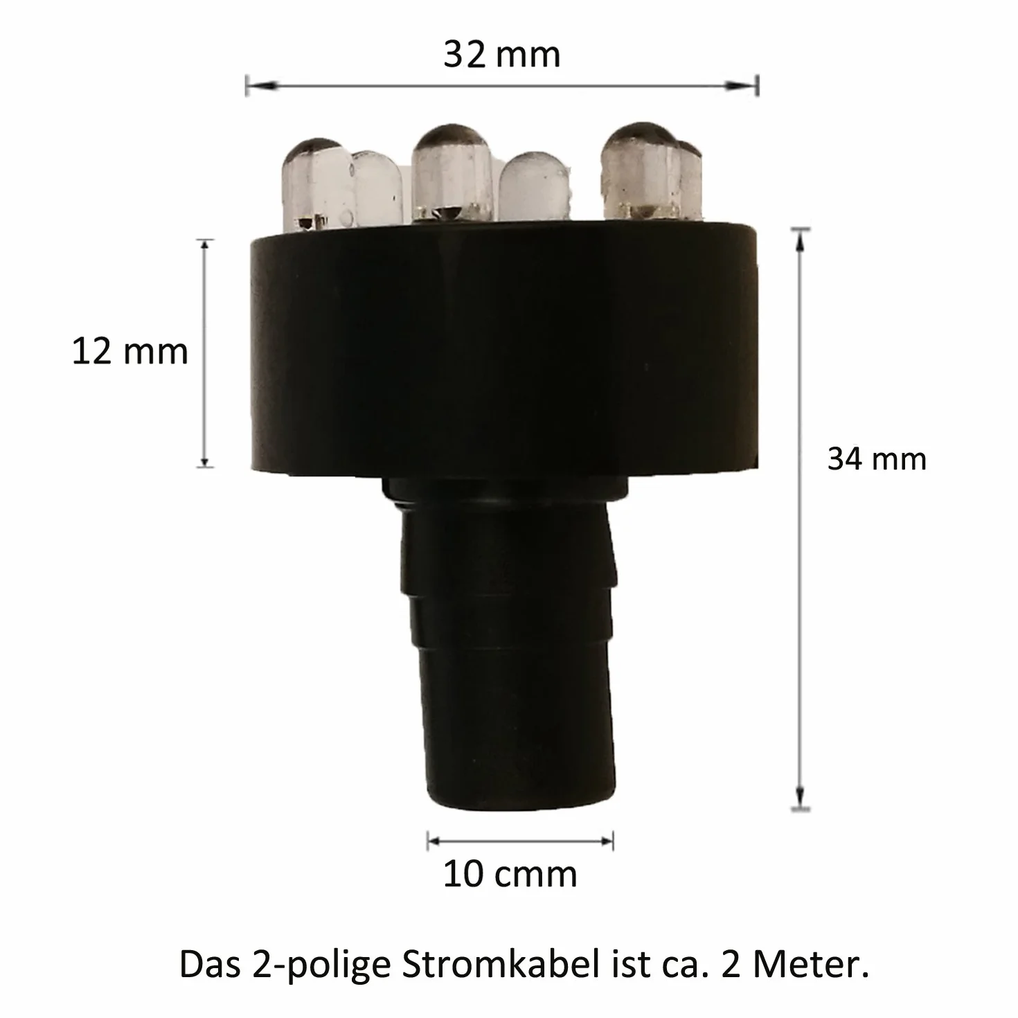 Éclairage annulaire LED Köhko 29002 - Pour fontaine de 2 mètres Kaltweiß-3er-Set
