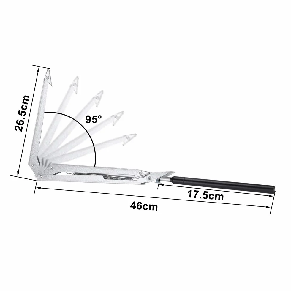 Eulenke Ouvre-fenêtre automatique simple ressort pour serre abri de jardin serre entraînement fenêtre hauteur de levage 45 cm, contrôle de la température ouverture jusqu'à 7 kg, acier galvanisé (1