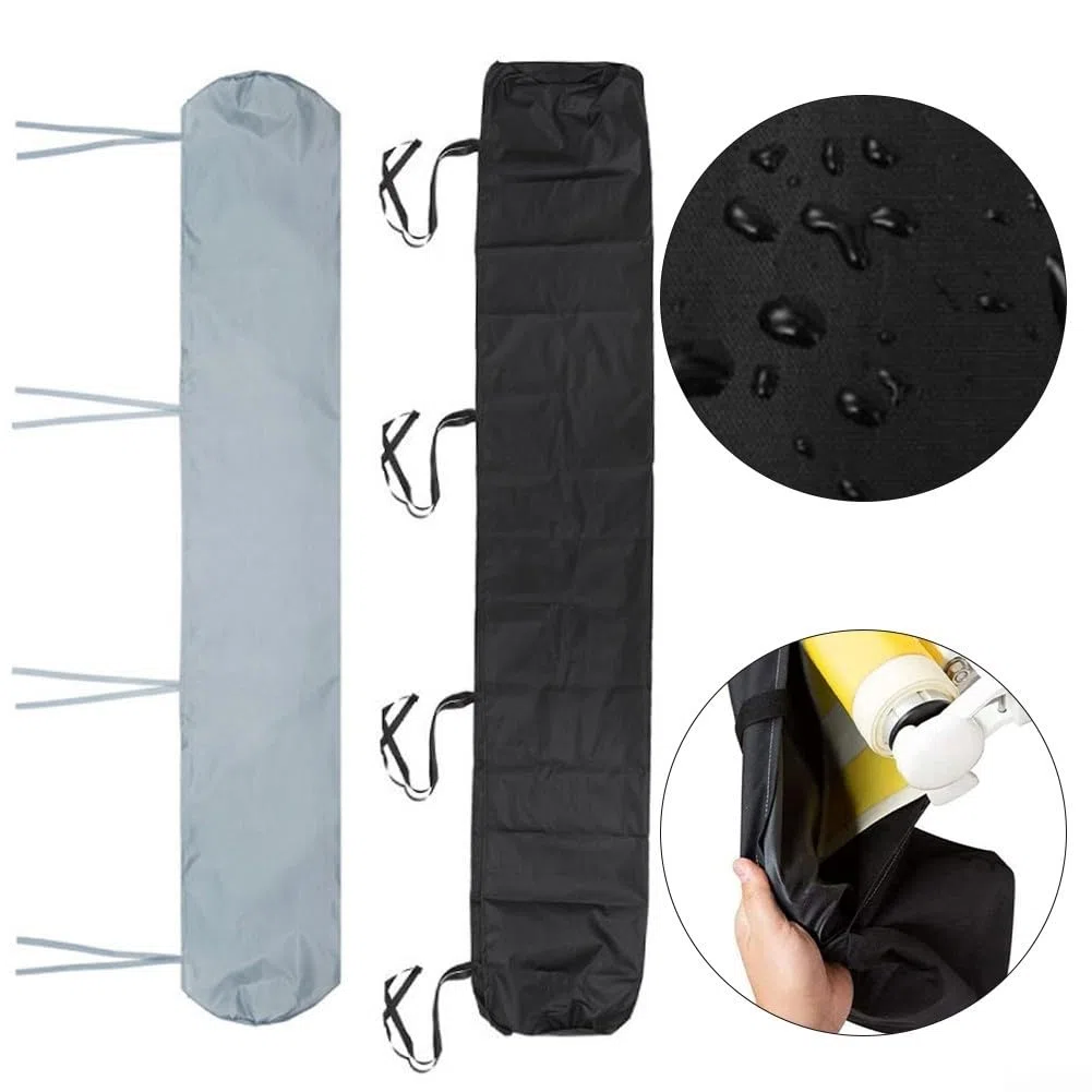 SPORTARC Housse d'auvent imperméable pour terrasse extérieure - Noir - 3,5 m