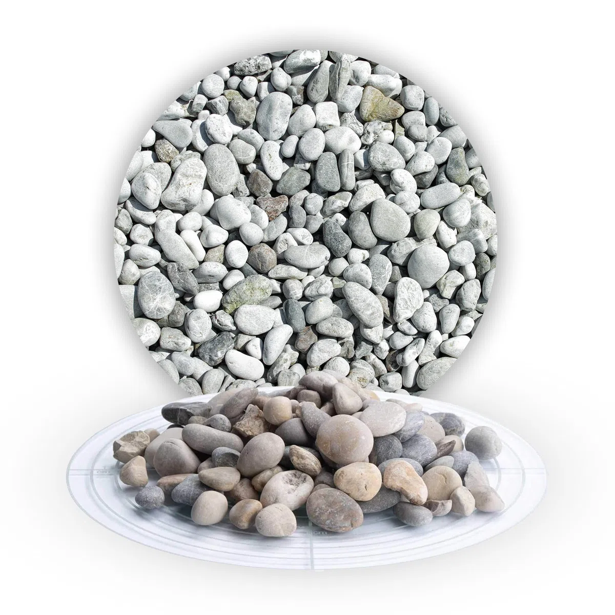 Best for Garden Pierres de Galets écologiques en Gravier écrasé Naturel - 16 à 32 mm - Au Choix : 10 kg-500 kg - Multicolore (10kg)