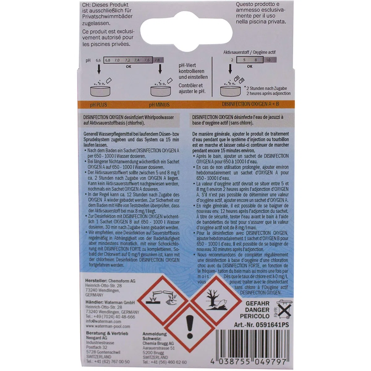 EDENEA Kit Oxygène Actif pour SPA - 8 doses d'Oxygène Actif