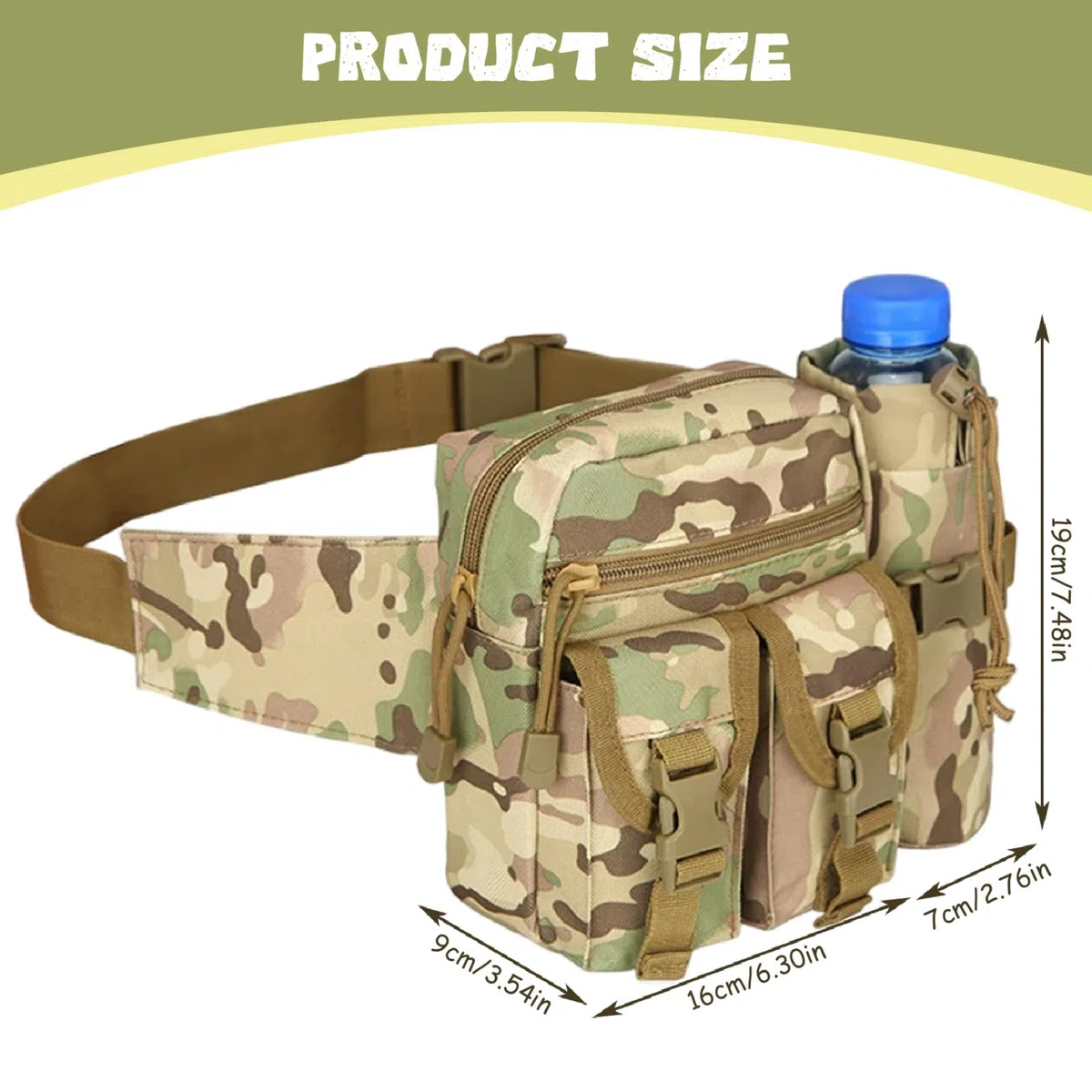 Accessoires de détecteur de métaux, pochette détection métal, 9.1x3, 5x7, 5 pouces sac en nylon rétractable en nylon avec une poche multifonctionnelle, sac à vélo fixe pour extérieur, détection