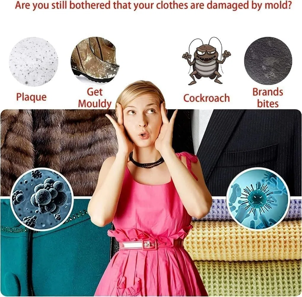Répulsifs à Mites de Vêtements, 500 pièces Boules Protection du Jardin, de la Maison, Protection des Armoires et des Tiroirs, Moisissure de la Garde-Robe et Parfum Déodorant de Toilette