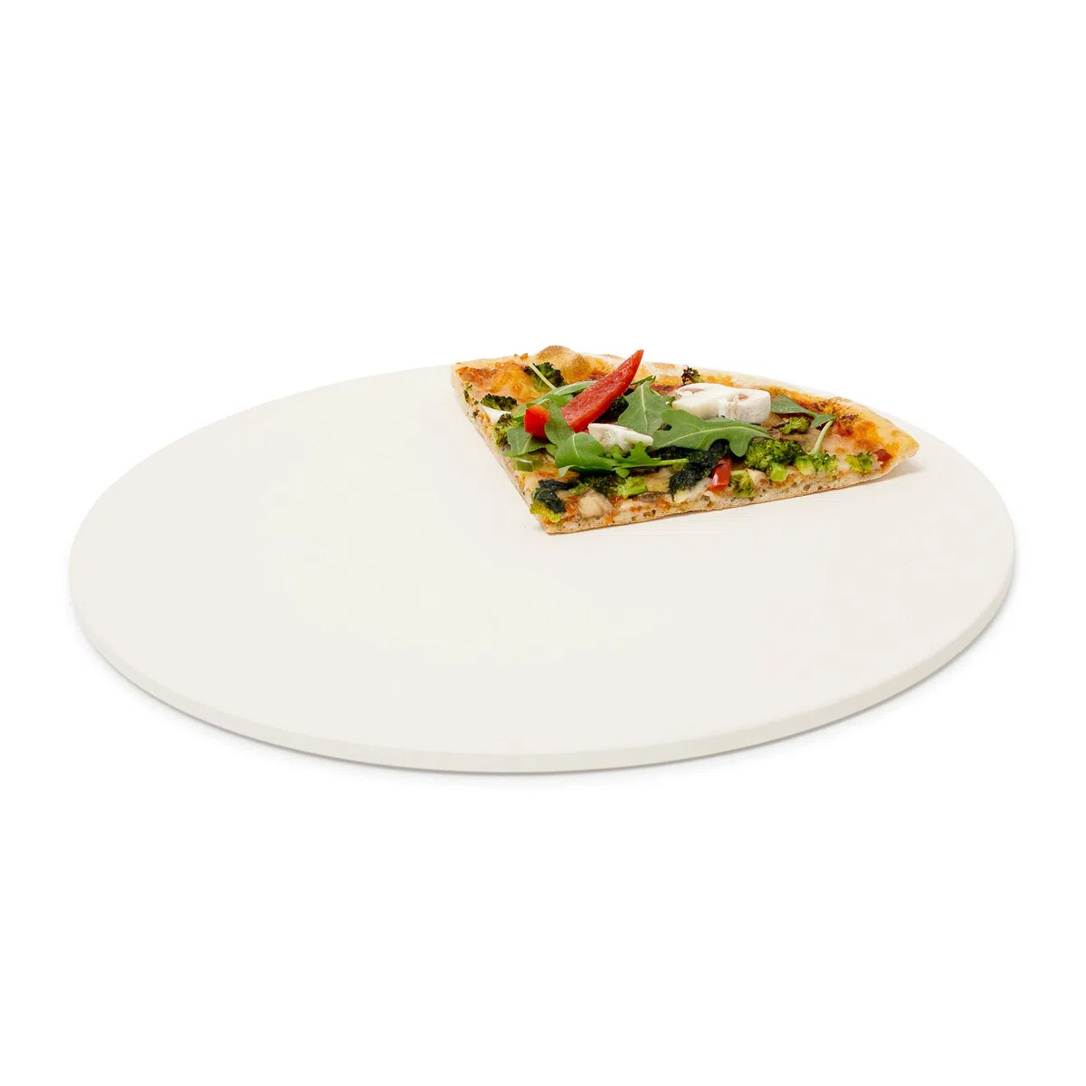 Relaxdays Pierre à pizza pour cuisson Pierre Rond, diamètre : 33 cm, 1 cm d'épaisseur, cuisson en pierre de Cordiérite pour croustillantes Pizzas, pains et plus, dans le four et grill, beige