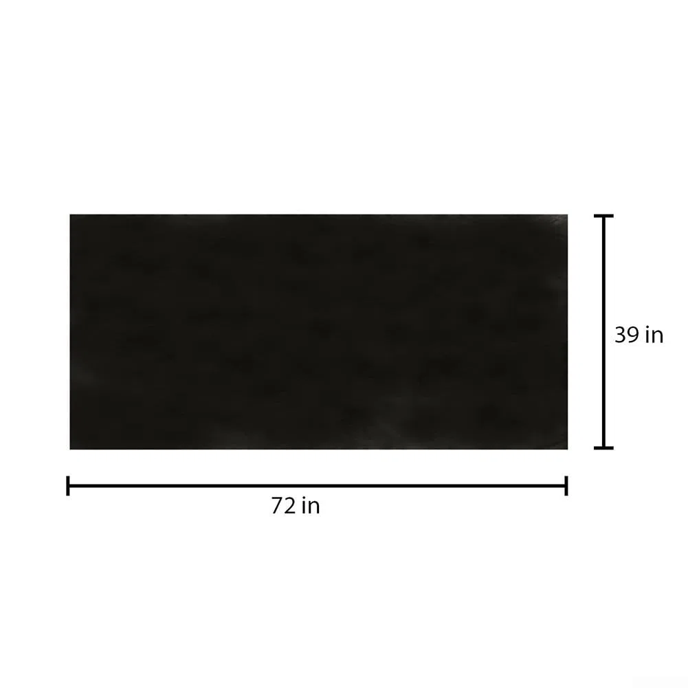 Tapis de protection de sol ignifuge pour barbecue à gaz 99 x 183 cm 3 couches en fibre de verre silicone résistant à la chaleur Tapis de barbecue extérieur antidérapant pour un nettoyage