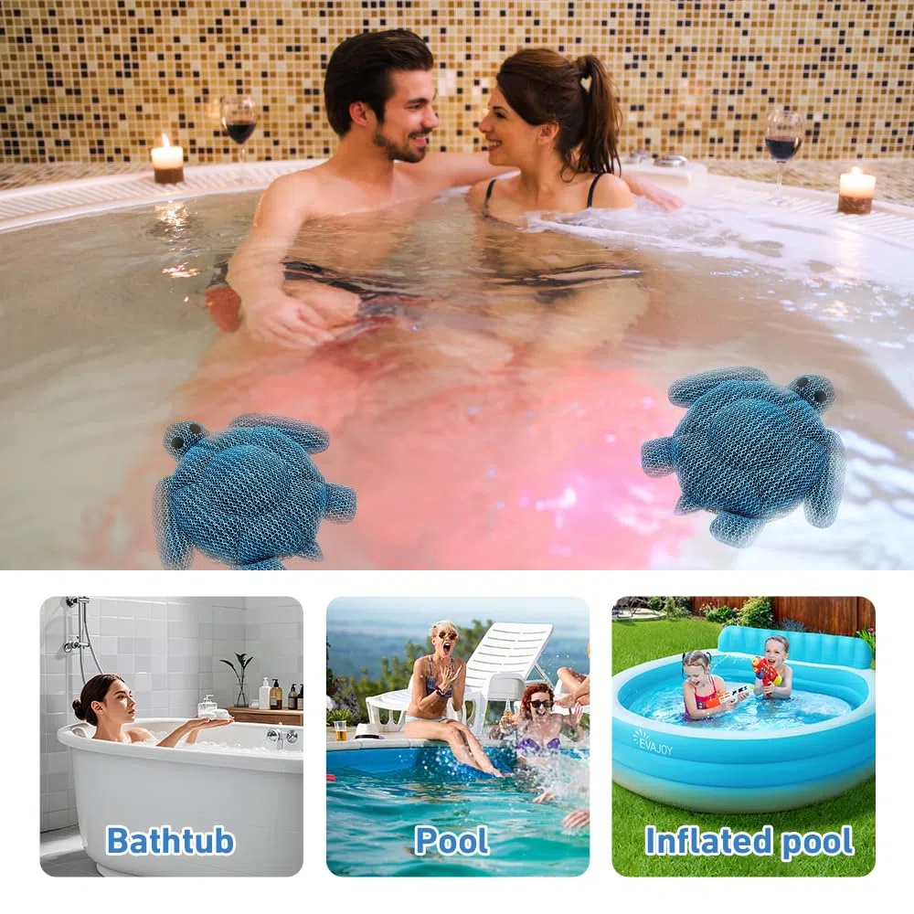 Absorbeurs de Piscine Réutilisables, 2 Pièce Absorbeur d'écume Spa, Réutilisable éponge Flottante Spa Anti Ecume, Éponge Absorbant l'huile, Nettoyant en Mousse pourSpa, Piscine